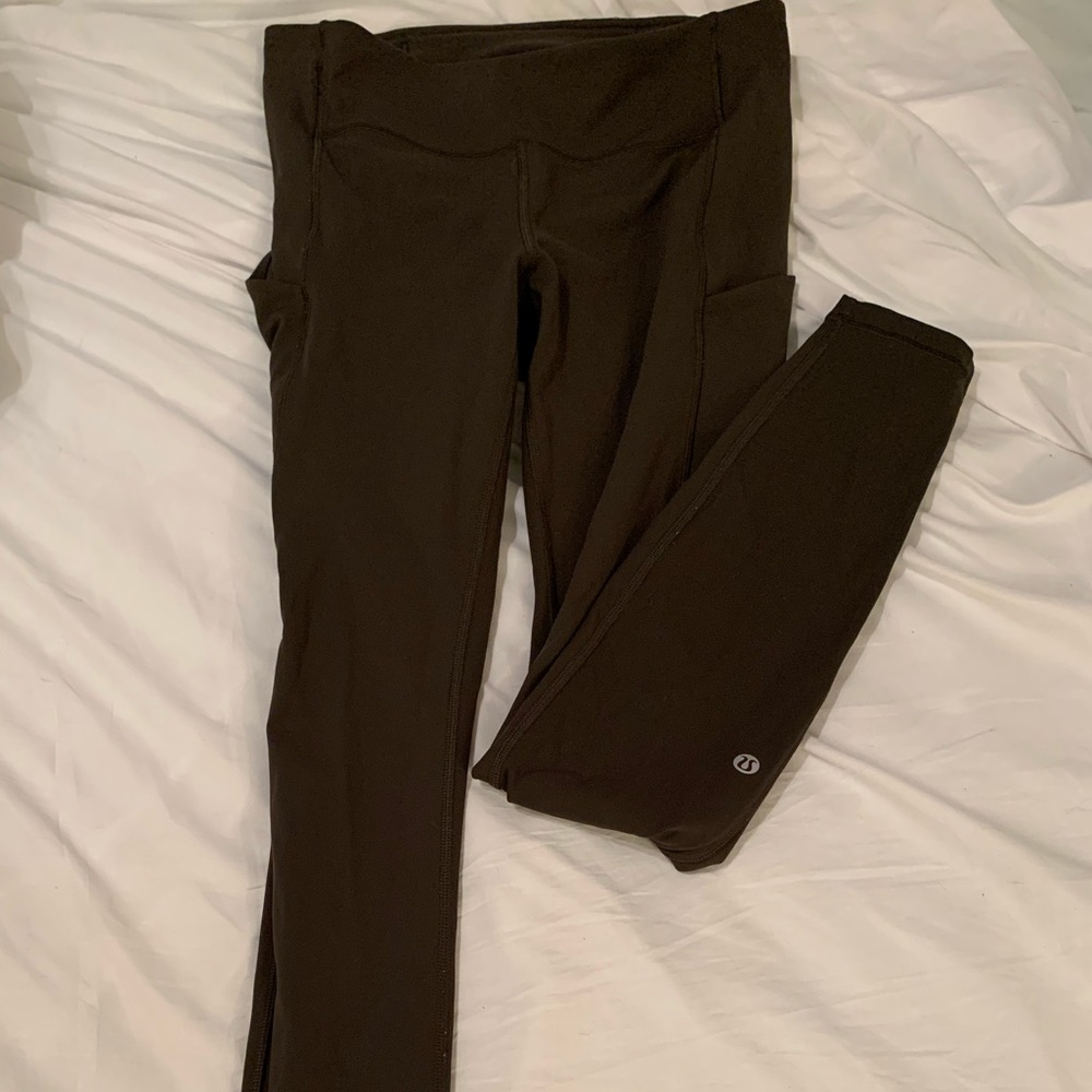 Olive Green Lulu Lemon Leggings